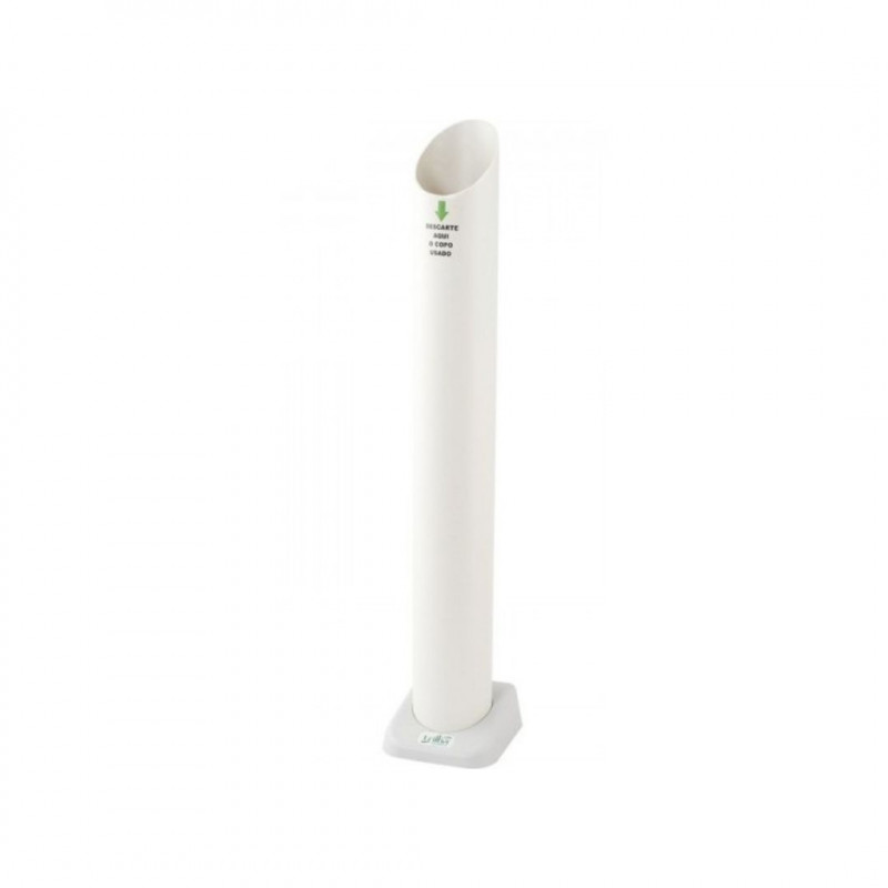 LIXEIRA ECO P/ COPO DESCARTAVEL DE ÁGUA  BRANCO
