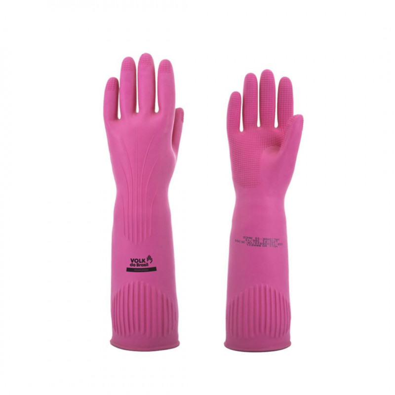 LUVA RANHURADA ROSA G