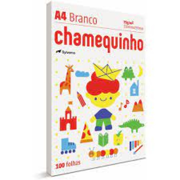 PAPEL CHAMEQUINHO BRANCO A4 C 100FL