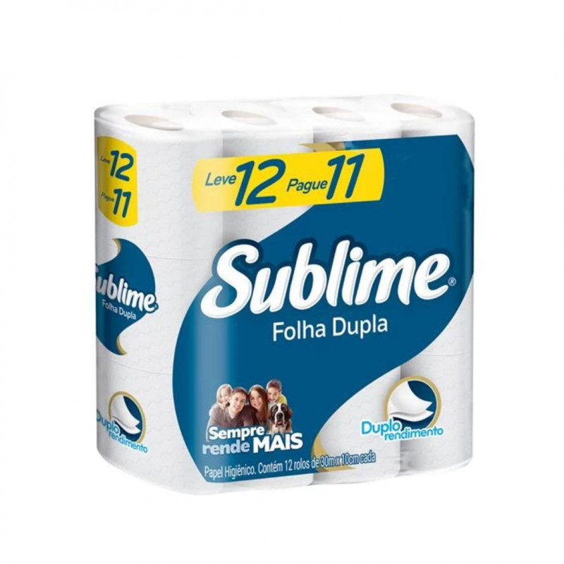 PAPEL HIG SUBLIME FOLHA DUPLA  30M LV12PG11