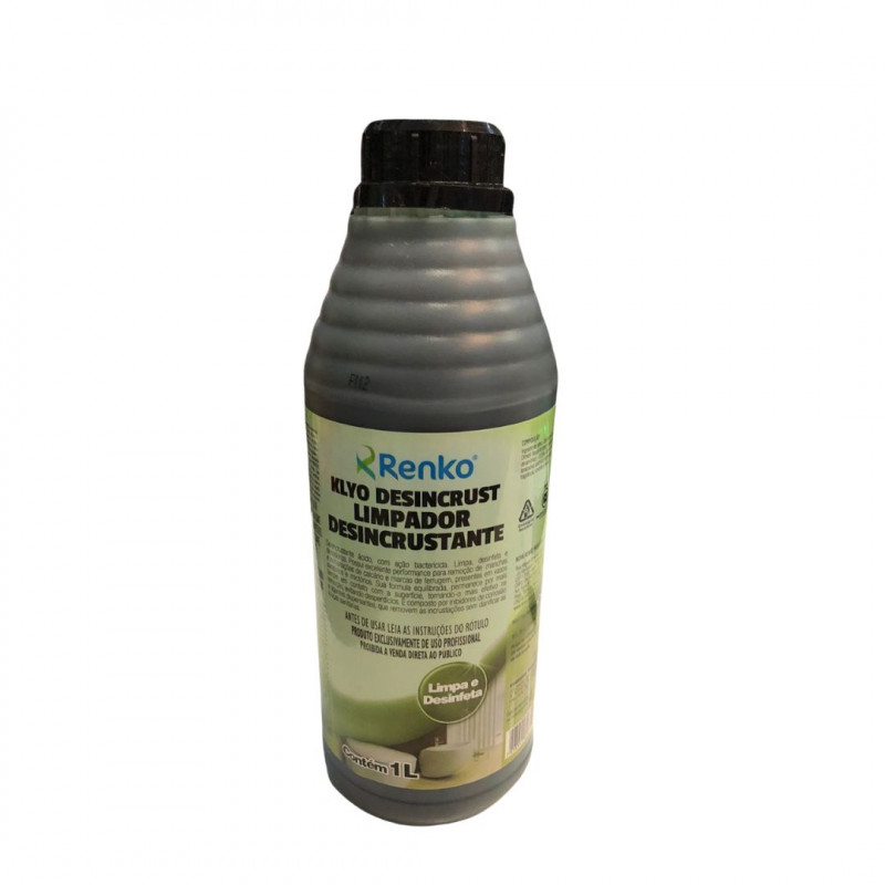 RENKO KLYO DESINCRUST LIMPADOR  DESINFETANTE  DESINCRUSTANTE 1L